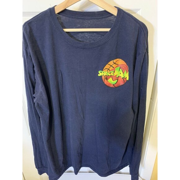 Vintage 90’s Space Jam Long Sleeve Shirt Tune Squad‎ Looney Tunes Men’s Sz XXL - Picture 6 of 7